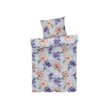 LIVARNO home Mikrofaser-Satin-Bettwäsche, 155 x 220 cm (Bunt) - B-Ware neuwertig