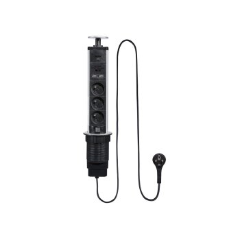 TRONIC® Tisch-Steckdosenleiste, 3 Anschlüsse mit...