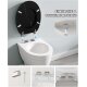 Ribelli WC Sitz, mit Absenkautomatik, schwarz/Marmormuster - B-Ware sehr gut