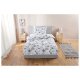 LIVARNO home Edel-Renforcé-Bettwäsche, 140 x 200 cm, 70 x 90 cm, Blumen/weiß/blau - B-Ware sehr gut