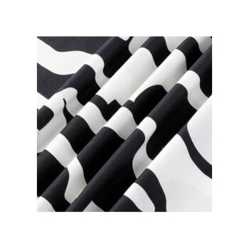 LIVARNO home Bettwäsche aus Renforcé-Baumwolle, 140 x 200 cm, geometrisch, schwarz/weiß - B-Ware sehr gut