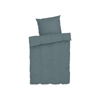 LIVARNO home Lyocell-Satin-Bettwäsche, 135 x 200 cm (Grau) - B-Ware neuwertig