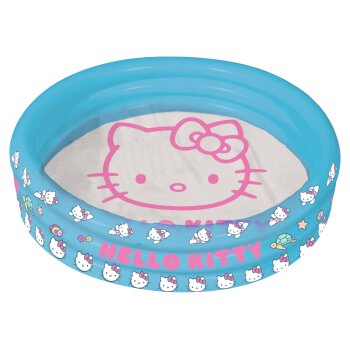 Hello Kitty 3-Ring-Pool, transparent blau, 100 x 23 cm -...