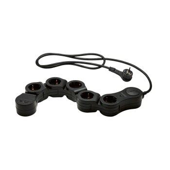 TRONIC® Steckdosenleiste wendig inkl USB...