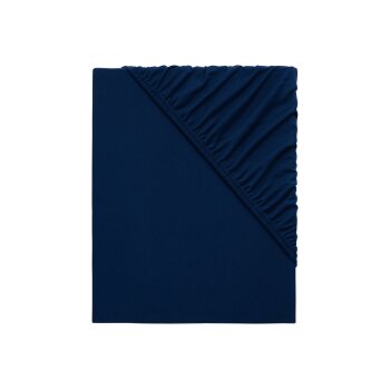 Emma Jersey-Spannbettlaken, 90-100 x 200 cm (Blau) -...
