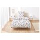 LIVARNO home Renforcé-Bettwäsche, 135 x 200 cm (Blumen/weiß) - B-Ware neuwertig