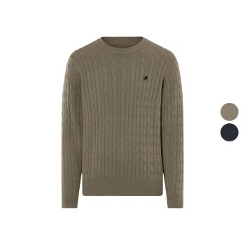 LIVERGY® x Grand Polo Herren Pullover, mit Baumwolle...