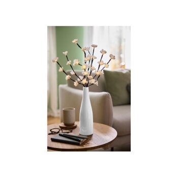 LIVARNO® Dekovase mit LED-Leuchtzweig (Kirschblüte, weiß) - B-Ware sehr gut