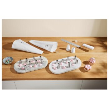SILVERCREST® Gebäckpresse / Spritzbeutel-Set (Spritzbeutel) - B-Ware neuwertig