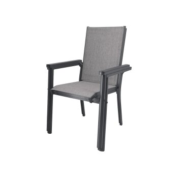 LIVARNO® Alu-Stapelsessel »Houston« hellgrau-meliert - B-Ware sehr gut