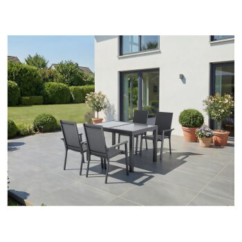 LIVARNO® Alu-Stapelsessel »Houston« anthrazit - B-Ware sehr gut