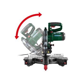 PARKSIDE® Kapp- und Zugsäge PZKS 2000 C3, 2000 W - B-Ware Transportschaden Kosmetisch