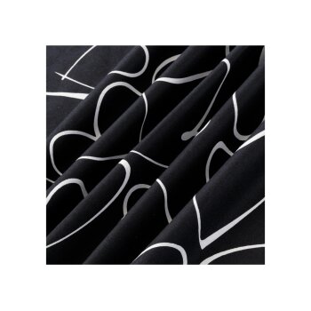 LIVARNO home Edel-Renforcé-Bettwäsche, 200 cm x 220 cm (Herzen) - B-Ware neuwertig