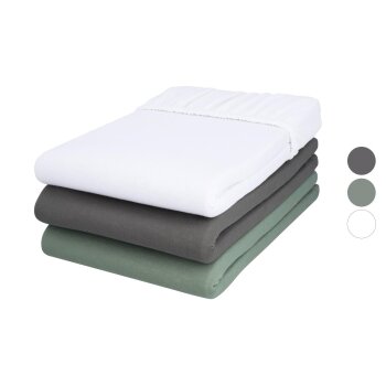 LIVARNO® Jersey-Spannbettlaken, 180-200 x 200 cm -...