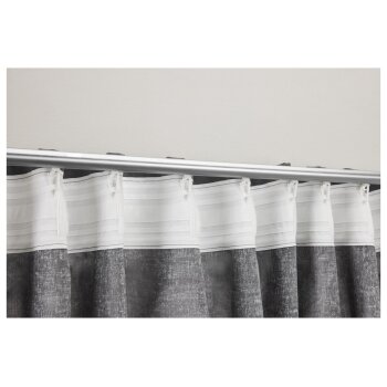LIVARNO home 2er Set Vorhänge, 135 x 254 cm, grau - B-Ware neuwertig