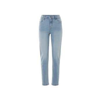 esmara® Damen Jeans, Straight Fit, normale Leibhöhe (Light blue denim, 40 (reg. Länge)) - B-Ware neuwertig