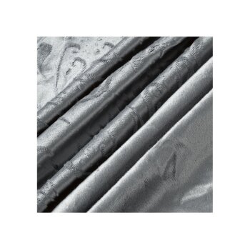 LIVARNO home Plüsch Bettwäsche, 160 x 200 cm, 70 x 80 cm, grau - B-Ware neuwertig