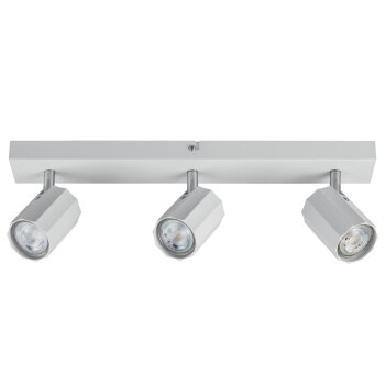 LIVARNO home Deckenstrahler / Schienenleuchte, mit 3 neig- und schwenkbaren Spots (Schienenleuchte, mattweiß) - B-Ware neuwertig