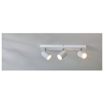 LIVARNO home Deckenstrahler / Schienenleuchte, mit 3 neig- und schwenkbaren Spots (Schienenleuchte, mattweiß) - B-Ware neuwertig