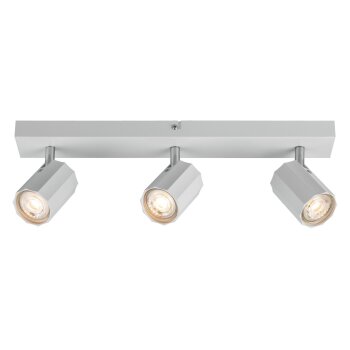 LIVARNO home Deckenstrahler / Schienenleuchte, mit 3 neig- und schwenkbaren Spots (Schienenleuchte, mattweiß) - B-Ware neuwertig