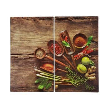 SILVERCREST® Glas-Herdabdeckplatten, 2 Stück - B-Ware