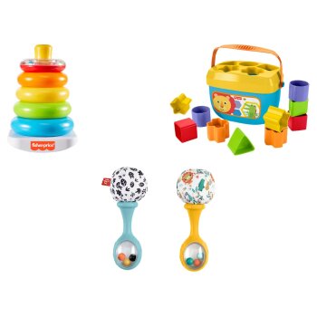 Fisher-Price Rumba Rasseln / Farbring Pyramide / Babys...