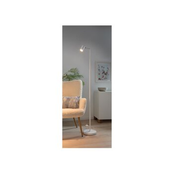 LIVARNO home LED-Stehleuchte, mit neig- und schwenkbarem Kopf (Weiß) - B-Ware sehr gut