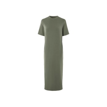 esmara® Damen Kleid, mit Seitenschlitzen (Olive, M (40/42)) - B-Ware neuwertig
