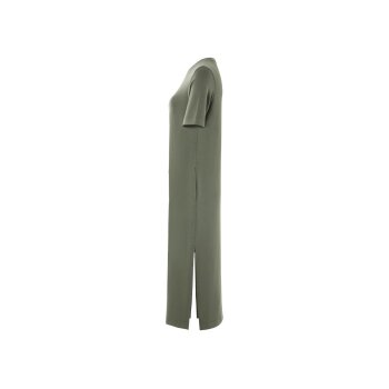 esmara® Damen Kleid, mit Seitenschlitzen (Olive, M (40/42)) - B-Ware neuwertig