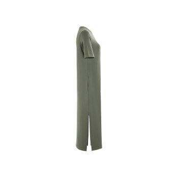 esmara® Damen Kleid, mit Seitenschlitzen (Olive, M (40/42)) - B-Ware neuwertig