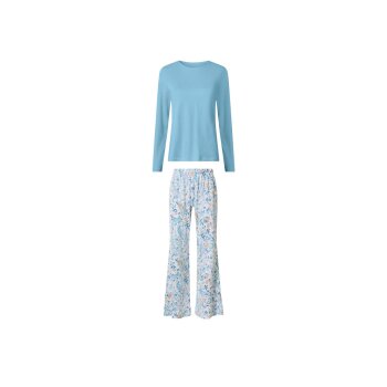 esmara® Damen Pyjama (Hellblau, S (36/38)) - B-Ware neuwertig