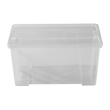 W5 Klarsichtbox, mit Deckel, 45 L - B-Ware neuwertig