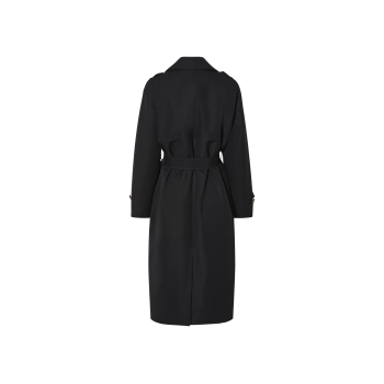 esmara® Damen Trenchcoat, Oversize Fit (Schwarz, S(36/38)) - B-Ware neuwertig