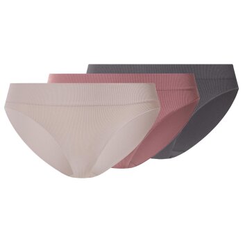 esmara® Damen Gerippte Slips, 3 Stück - B-Ware