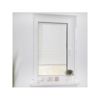 Lichtblick Plissee »Haftfix«, mit Kraft-Haft-Saugnäpfen, blickdicht, lichtdurchlässig, Weiß, 60 cm - B-Ware neuwertig