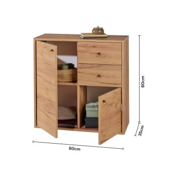 LIVARNO® Kommode Verona, in Wotan-Eiche - B-Ware sehr gut