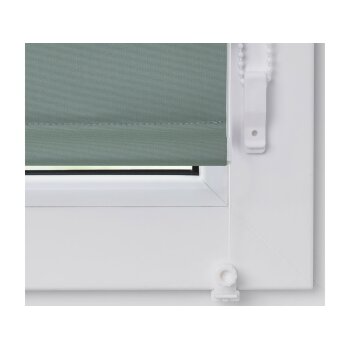 Lichtblick Rollo Klemmfix, ohne Bohren, verspannt, Verdunkelung, ab 45 x 150 cm (Salbei, 70 x 150 cm) - B-Ware sehr gut