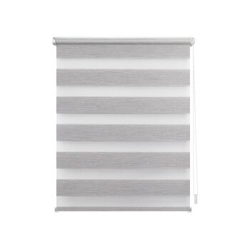 Lichtblick Duo Rollo Klemmfix, ohne Bohren, meliert (Hellgrau, 60 x 150 cm) - B-Ware neuwertig