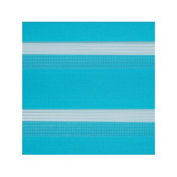 Lichtblick Klemmfix Duo-Rollo, Sonnen- und Sichtschutz, Lichtregulierung, ohne Bohren, Blau, 90 cm, 150 cm - B-Ware neuwertig