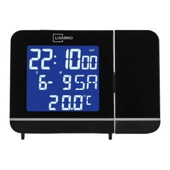LIVARNO® Funk-Projektionswecker (Schwarz) - B-Ware...