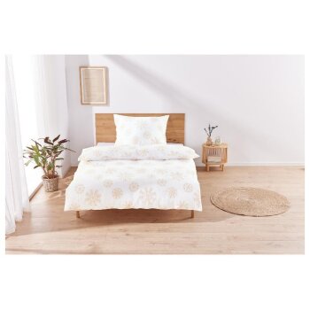 Livarno home Bettwäsche, 140 x 200 cm, Schneeflocke...