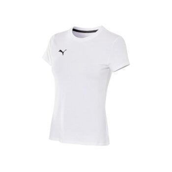 PUMA Damen T-Shirt mit gesticktem Logo (Weiß, M) -...