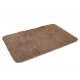 Kinzler Mikrofaser Badematte »Uni«, mit rutschfester Rückenbeschichtung (braun, 60 x 100 cm) - B-Ware neuwertig