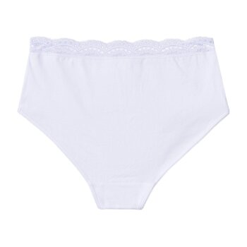 esmara® 5er Set Damen-Slips, mit hoher Taille, M, rosa/weiß - B-Ware sehr gut