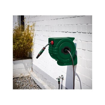 PARKSIDE® Wand-Schlauchaufroller, 25 m, grün - B-Ware sehr gut