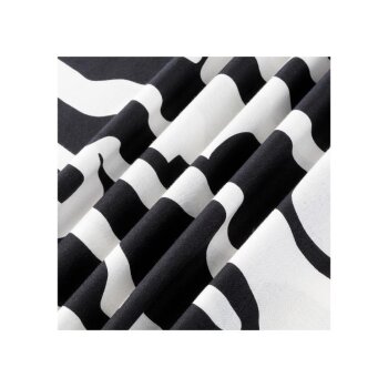 Livarno home Renforcé Baumwollkissenbezüge, 40 x 80 cm, 2 Stück, weiß/schwarz - B-Ware neuwertig