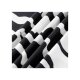 Livarno home Renforcé Baumwollkissenbezüge, 40 x 80 cm, 2 Stück, weiß/schwarz - B-Ware neuwertig