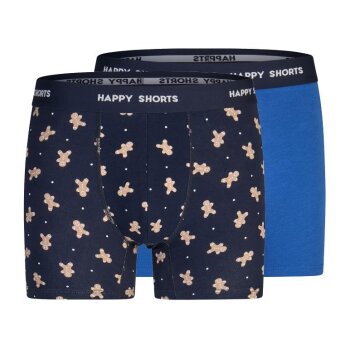 Happy Shorts 2er-Pack Herren-Boxershorts, 2 Stück,...