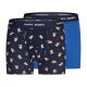 Happy Shorts 2er-Pack Herren-Boxershorts, 2 Stück, M, blau/dunkelblau - B-Ware neuwertig