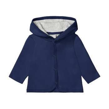 lupilu® Baby Sweatjacke, 2 Stück, aus reiner Bio-Baumwolle (marine/hellgrau, 74/80) - B-Ware neuwertig